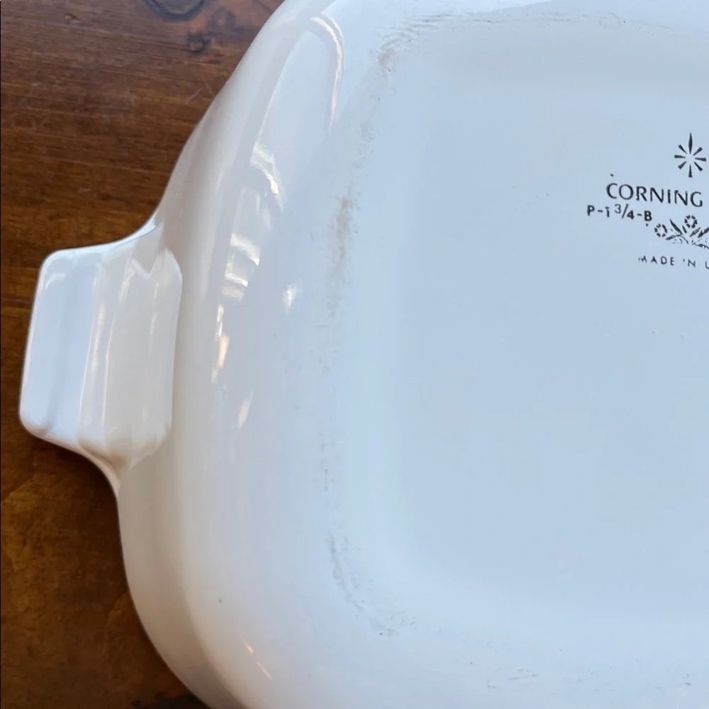 Corningware Casserole Dish P-1 3/4-B & Glass Lid 1.75 Qt Blue Cornflower